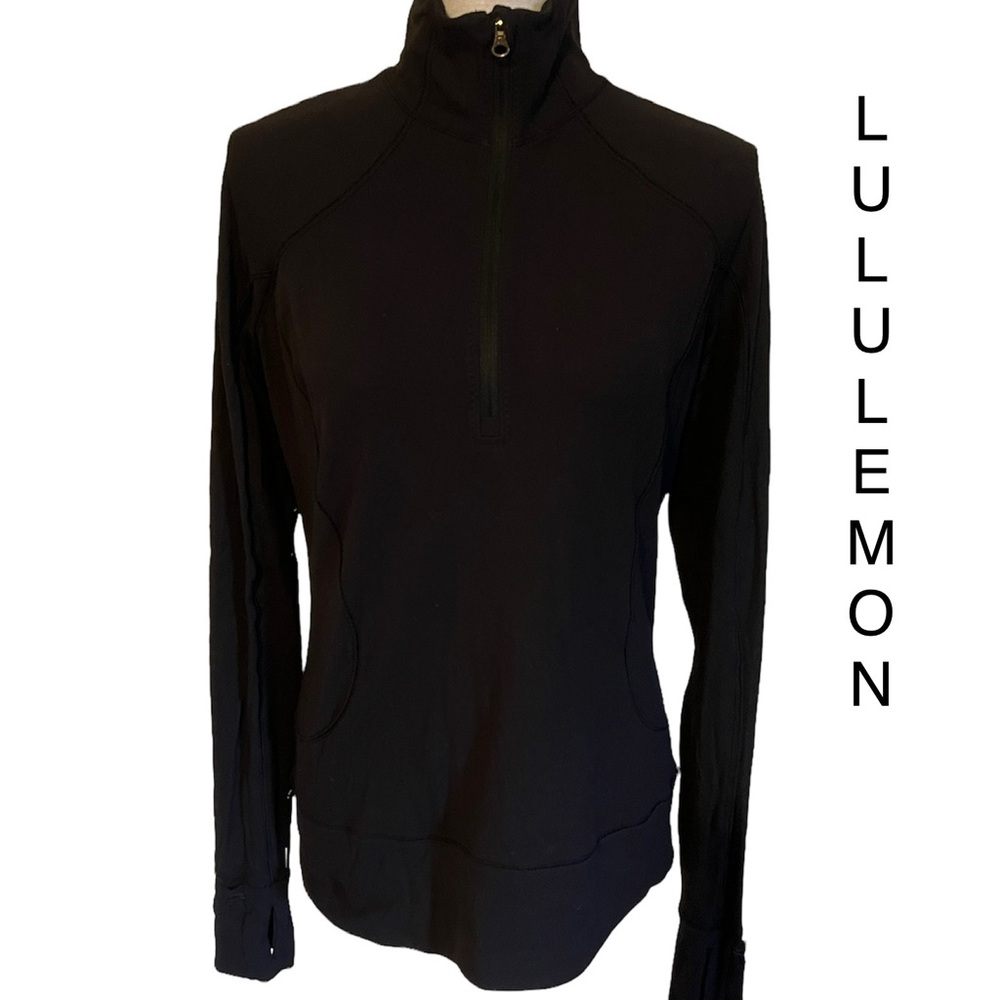 LULULEMON quarter zipped pull over sweatshirt shirt size 8 sweatshirt